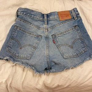 Levi’s high waisted jean shorts